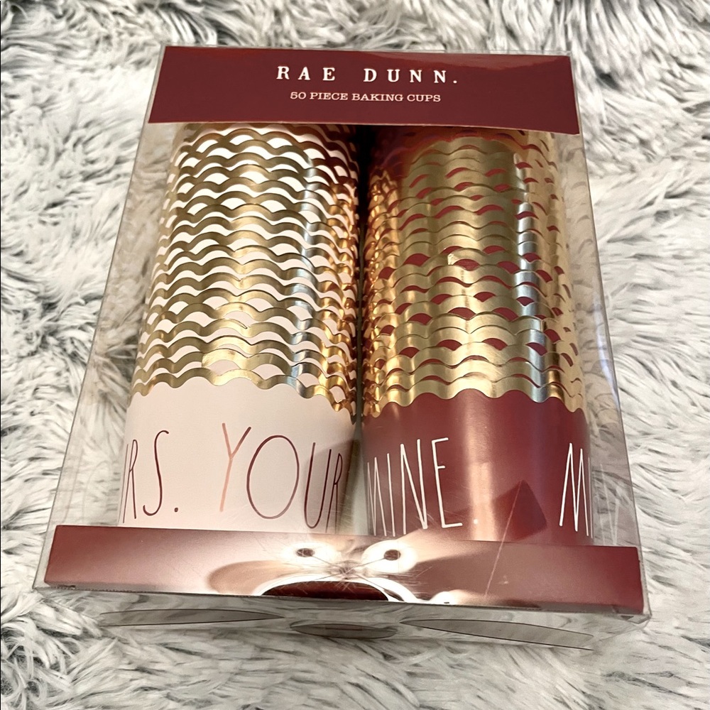 Rae Dunn YOURS and MINE baking cups 50 count 💕